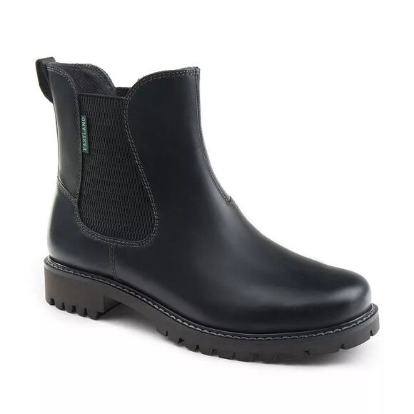 EASTLAND Ida Chelsea Boot NEW $135 Black Leather Upper Size 9.5 - Picture 1 of 10